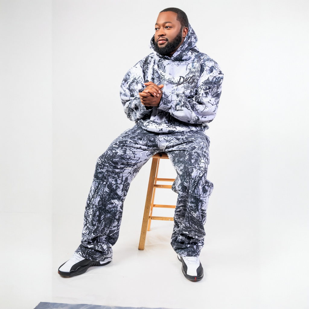 “ Grey Wolf “ Camo Hoodie