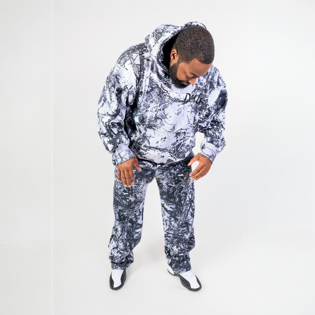 “ Grey Wolf “ Camo Hoodie