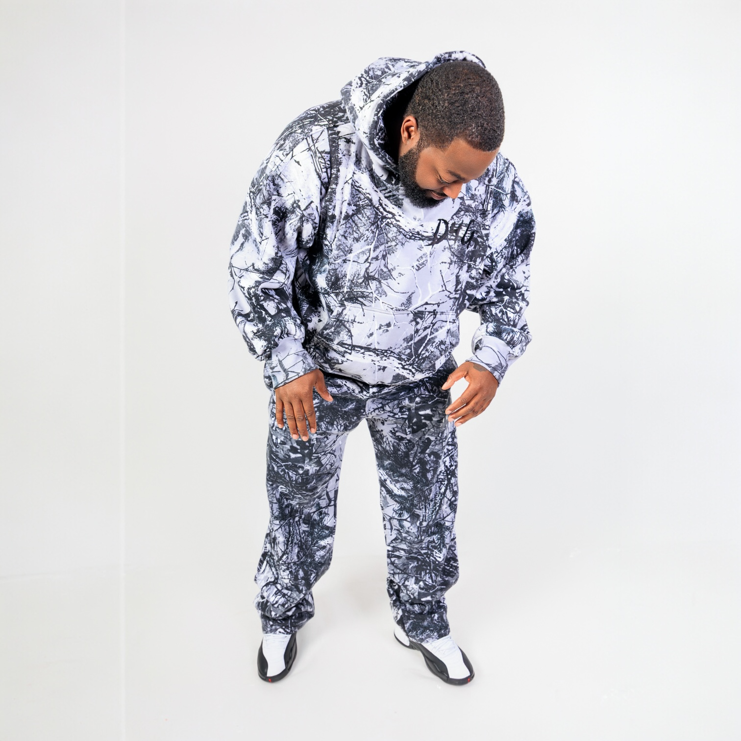 “ Grey Wolf “ Camo Hoodie