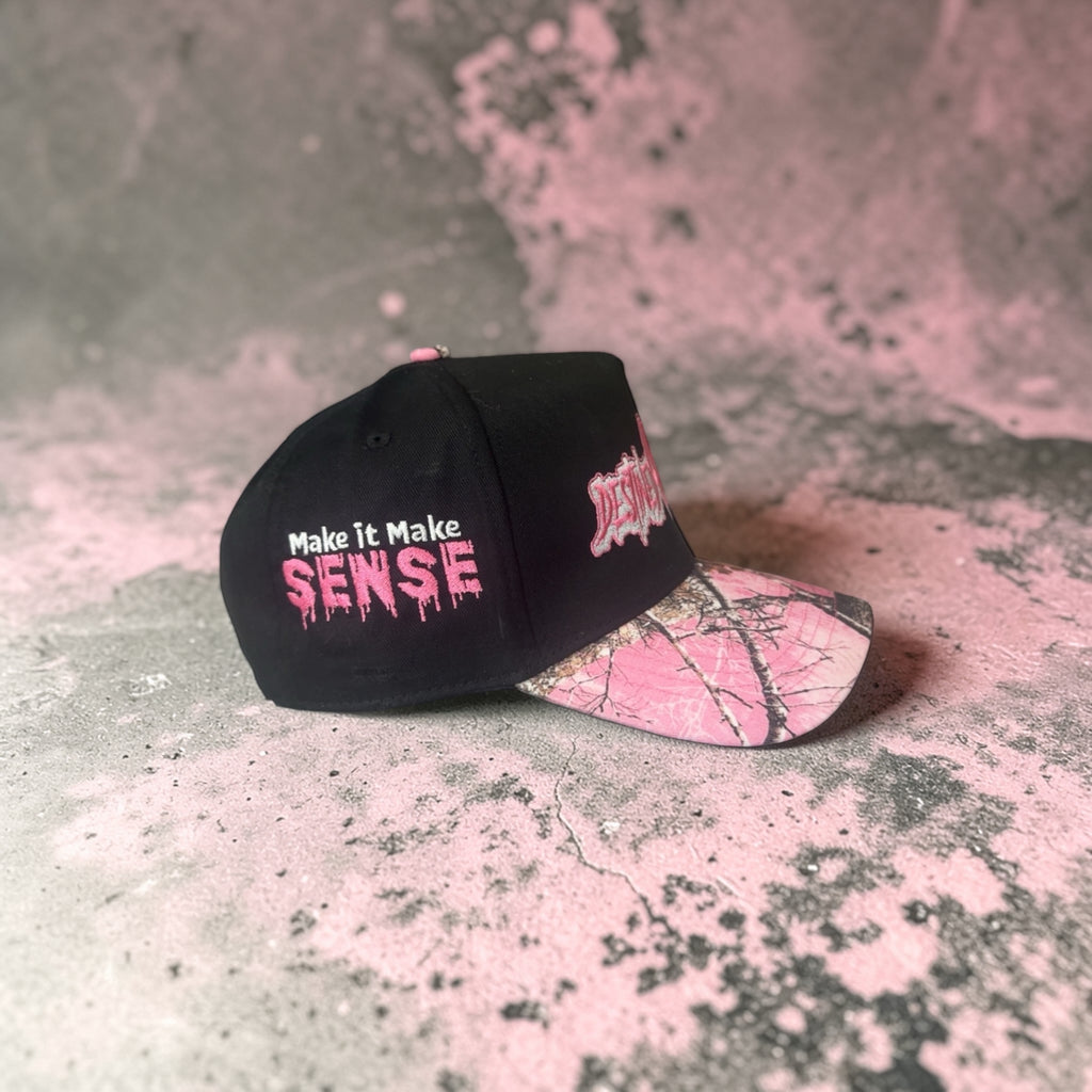 Pink " Make It Make Sense " SnapBack